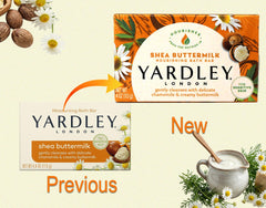 Yardley close-up of bar texture highlighting creamy moisturizing feel