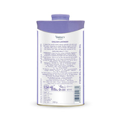 Yardley talc applied on hand illustrating smooth finish and comfort benefit