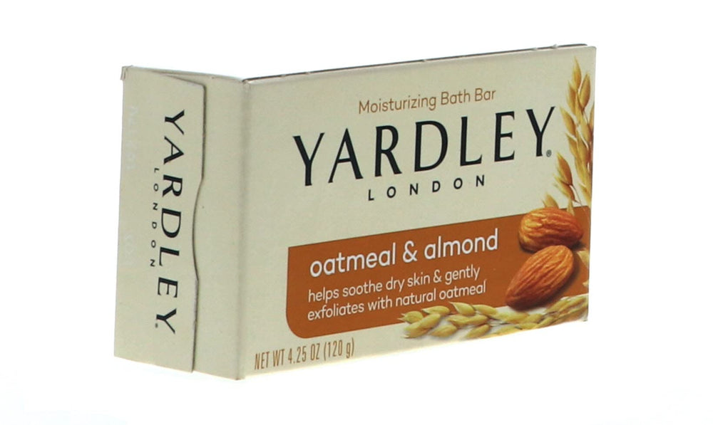 HARMONY cut bar cross-section showing oatmeal texture for smoothing skin benefit