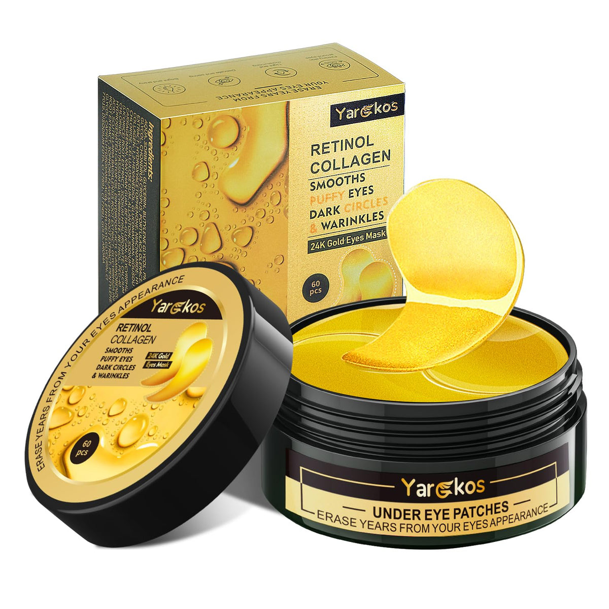 Yargkos front packaging showing 30 pairs for convenient treatments