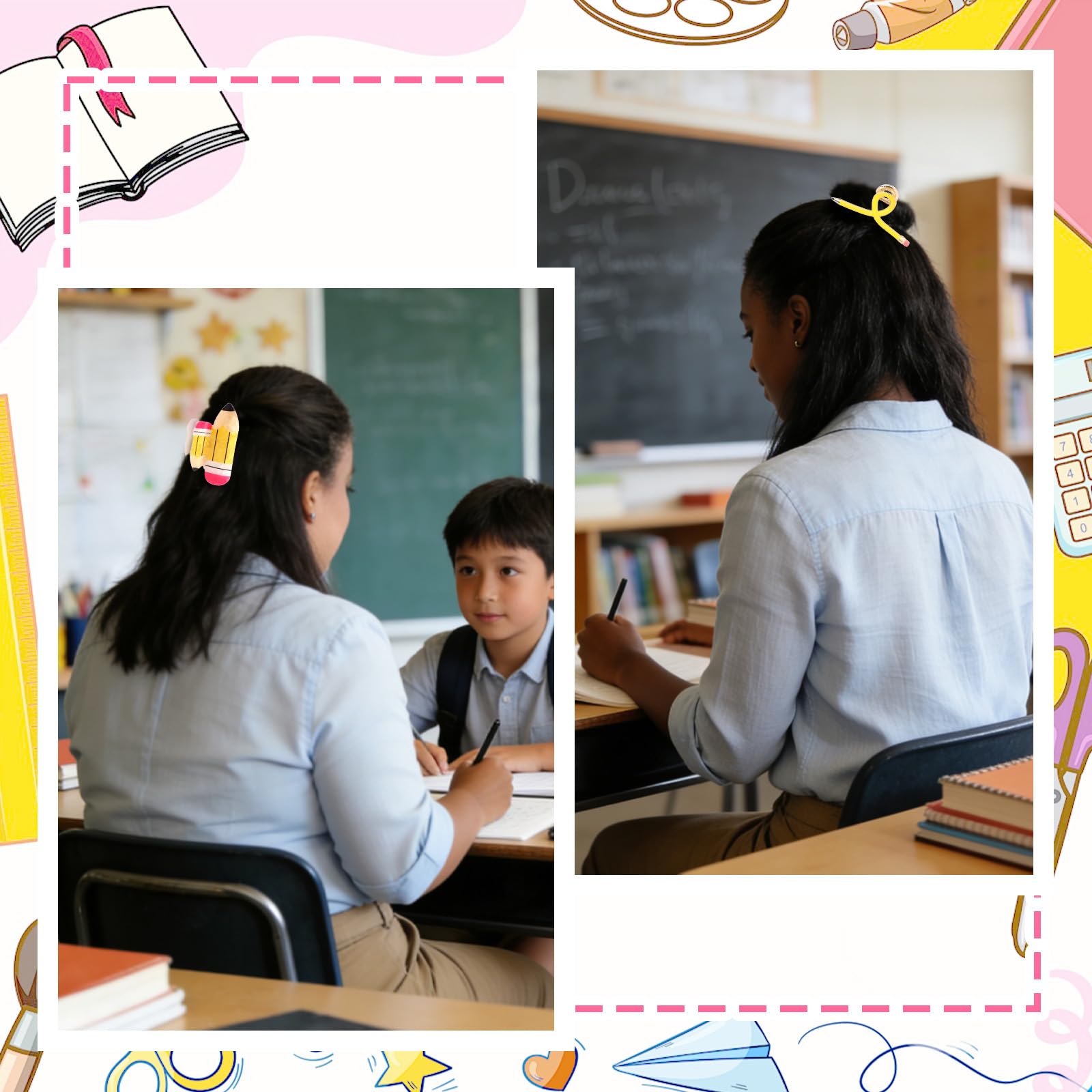 YARIEW clip securing a half-up bun for comfortable all-day wear