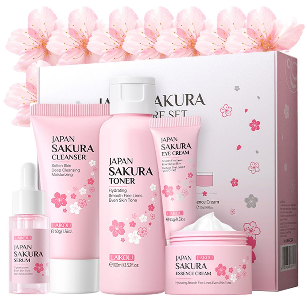 Yasovigi front packaging showing complete sakura skincare set as gift