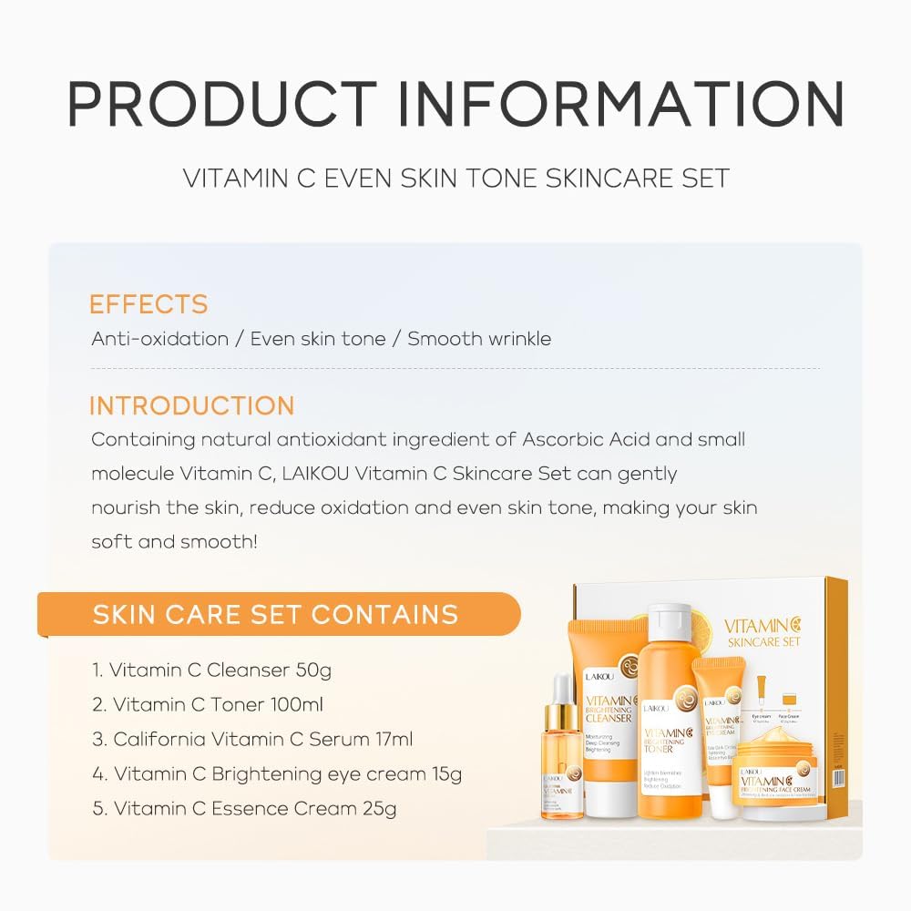 Yasovigi Vitamin C serum dropper with golden serum, concentrated brightening support