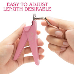 YAYA NAILS measurement scale view illustrating quick length setting benefit