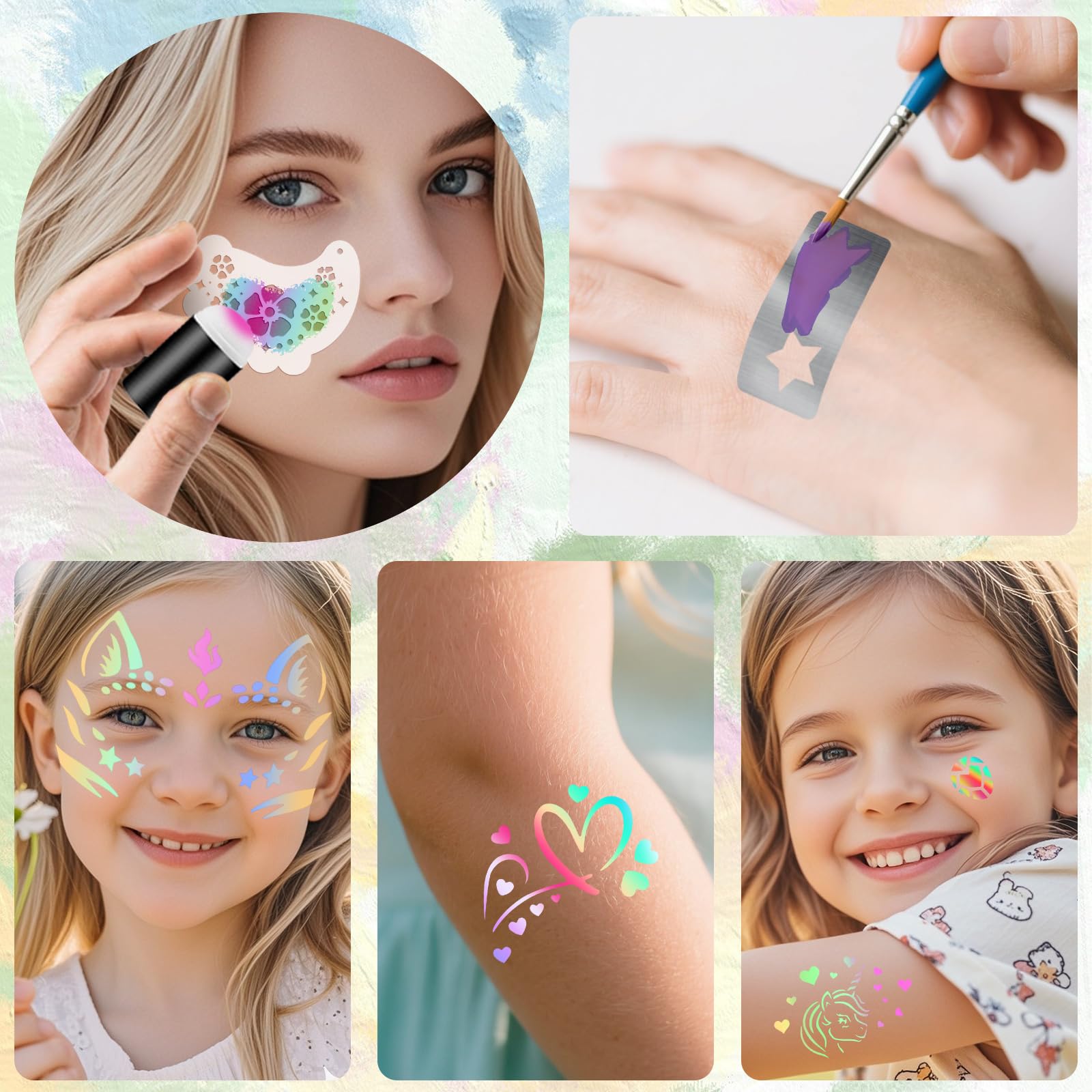 Yazhiji tattoo sticker sheets offering quick peel-and-stick accents