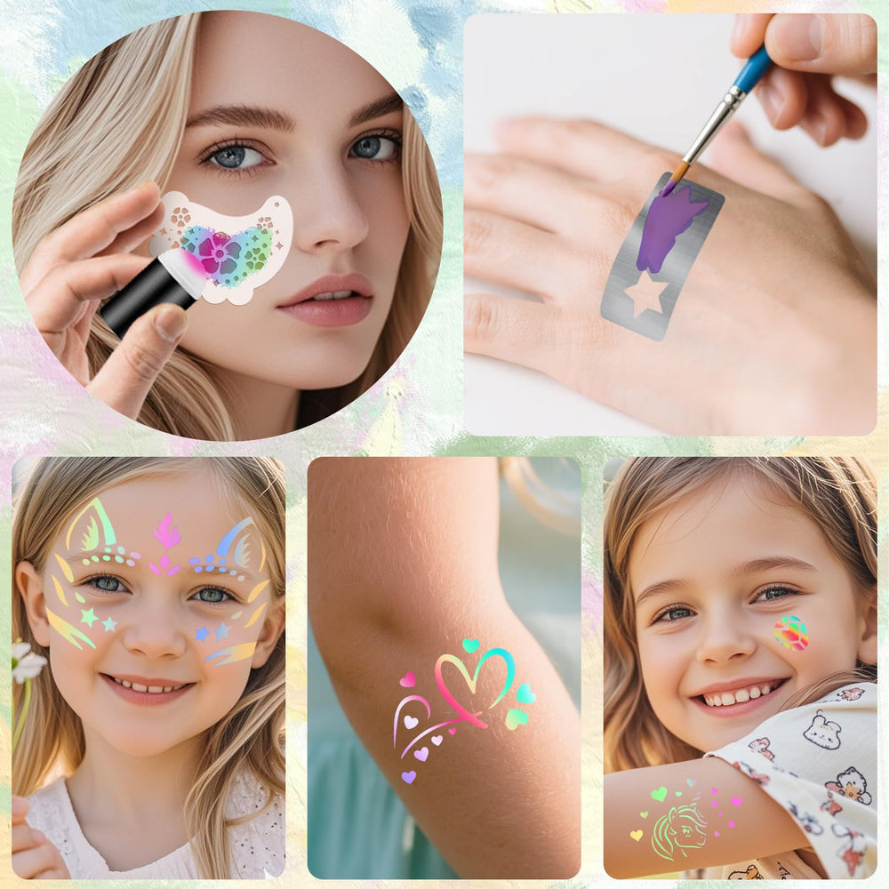 Yazhiji tattoo sticker sheets offering quick peel-and-stick accents