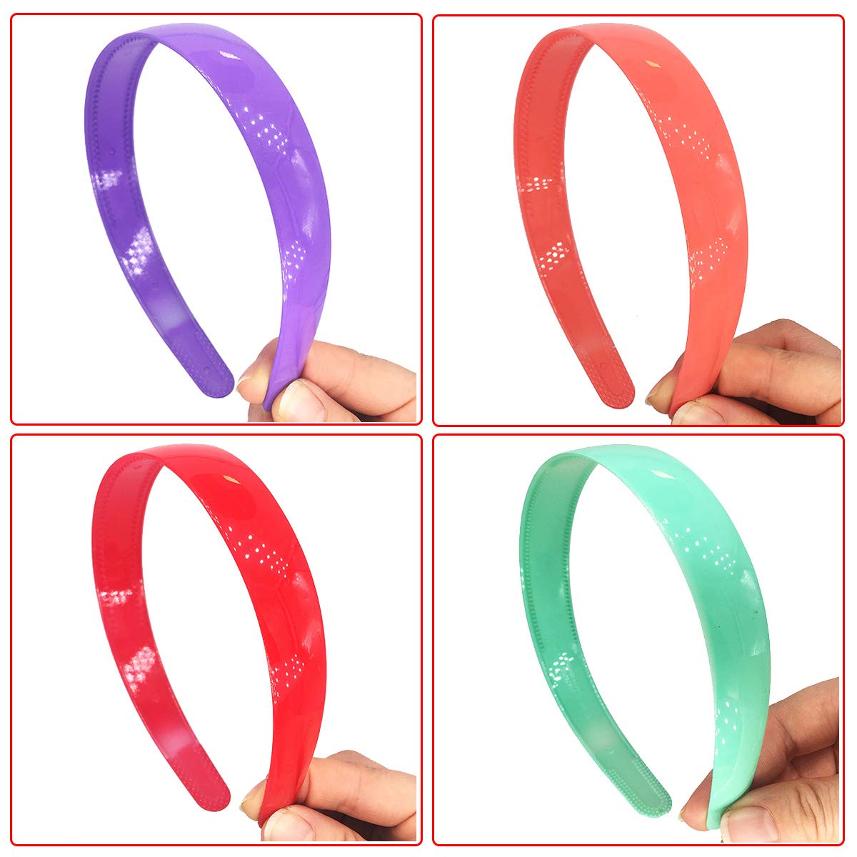 Yazon headband worn by child demonstrating comfortable fit and tidy hair benefit