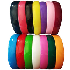 Yazon front view of 12-color headbands showing full pack and bright colors benefiting outfit matching