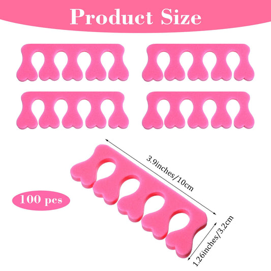 YBEATY heart-shaped foam close-up highlighting soft texture for gentle spacing