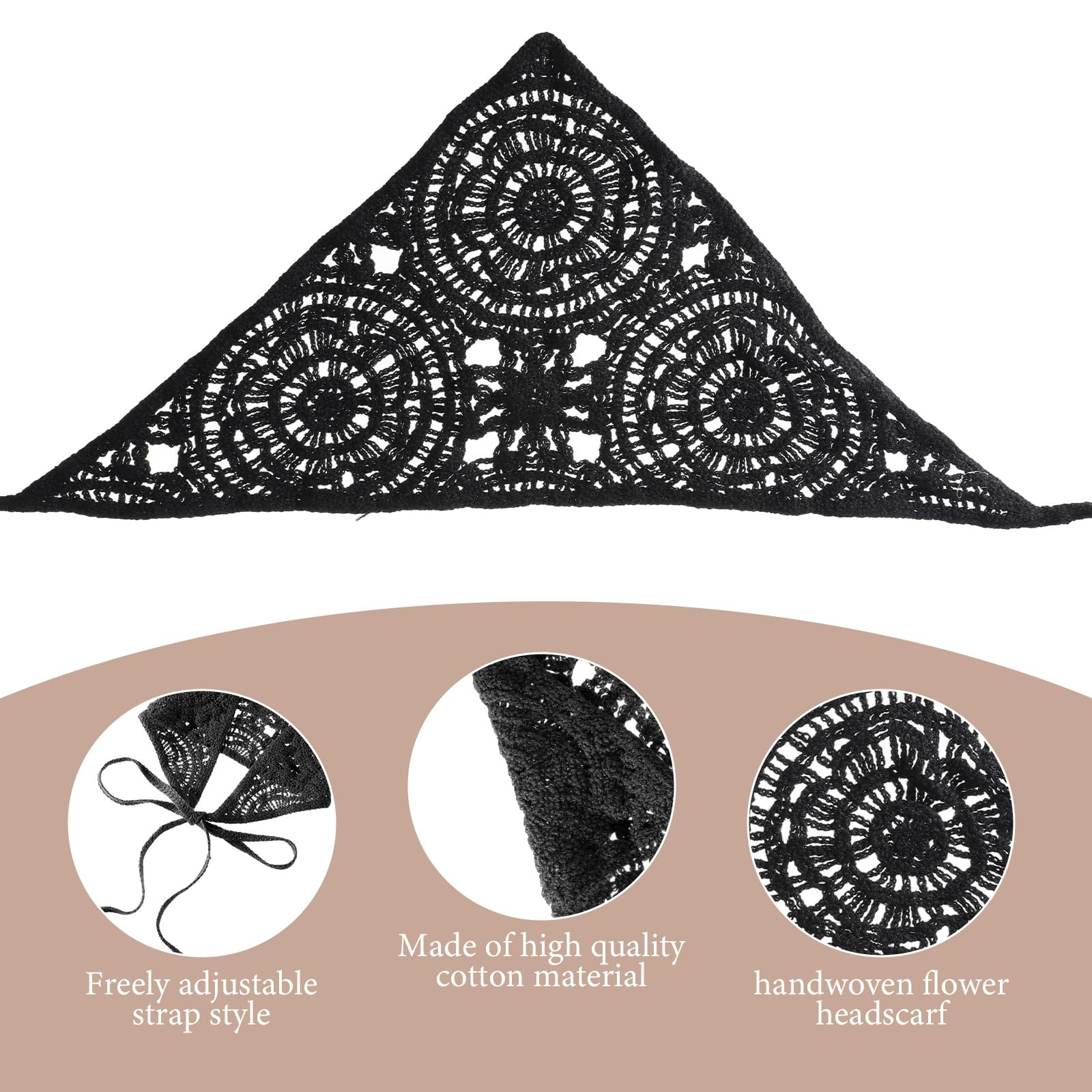YBEATY lace tie close detail showing adjustable fit and secure wear benefit