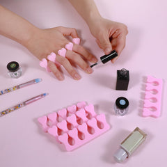 YBEATY stacked separators display indicating bulk supply for salons