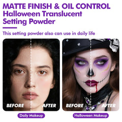 YBUETE brush application demonstrating easy blending and long-lasting matte benefit