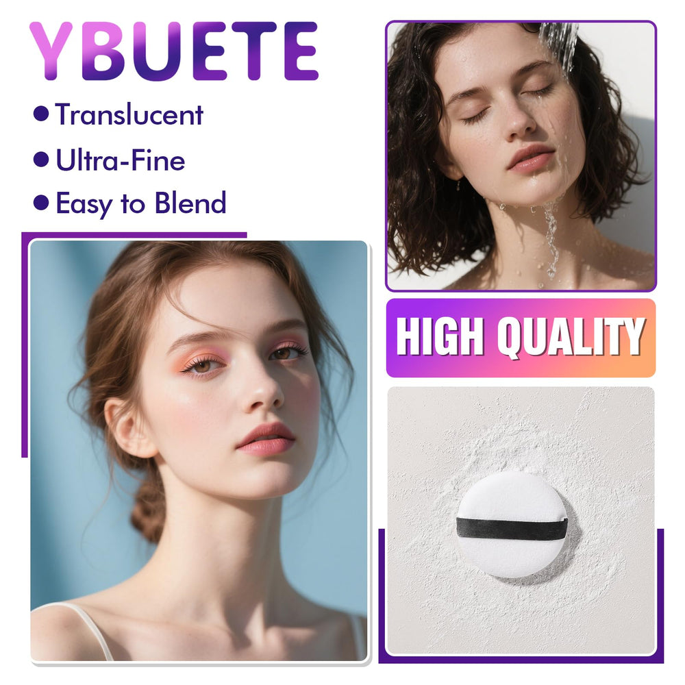 YBUETE fine powder texture swirled on surface showing lightweight, breathable finish