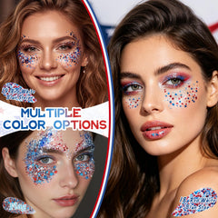 YBUETE hair braid with blue sparkle accents adding standout shine