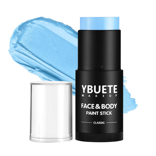 YBUETE light blue front stick showing product ready to apply, fast coverage