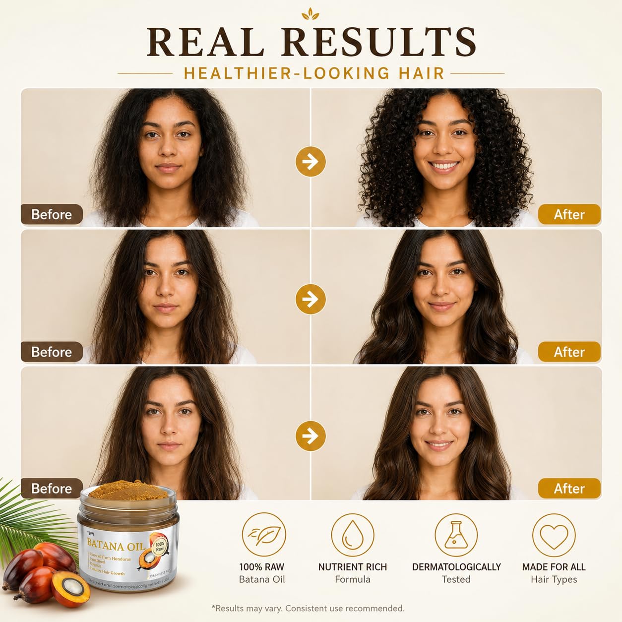 YBW label closeup displaying product name and clear ingredient communication benefit
