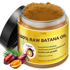 YBW jar front view showing raw batana paste and natural hair benefits