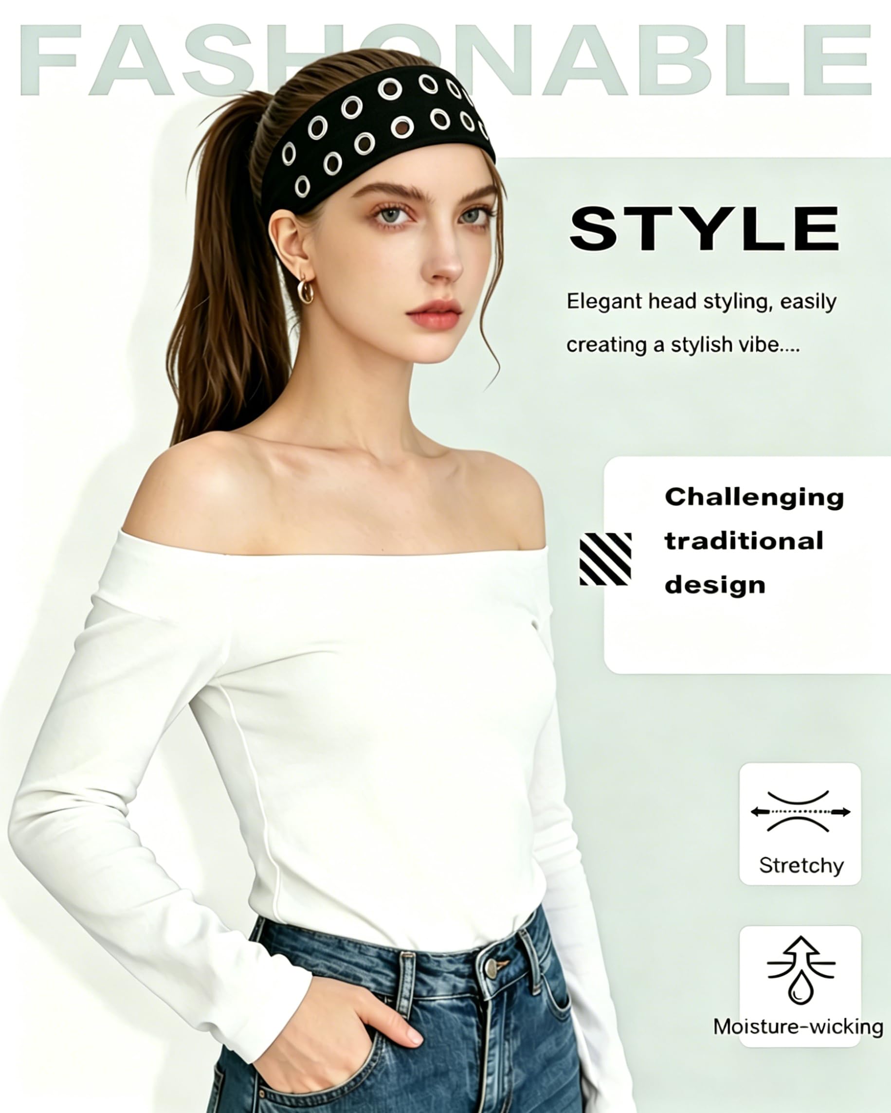 YCKXXL headband on hand showing size and scale for fit reference