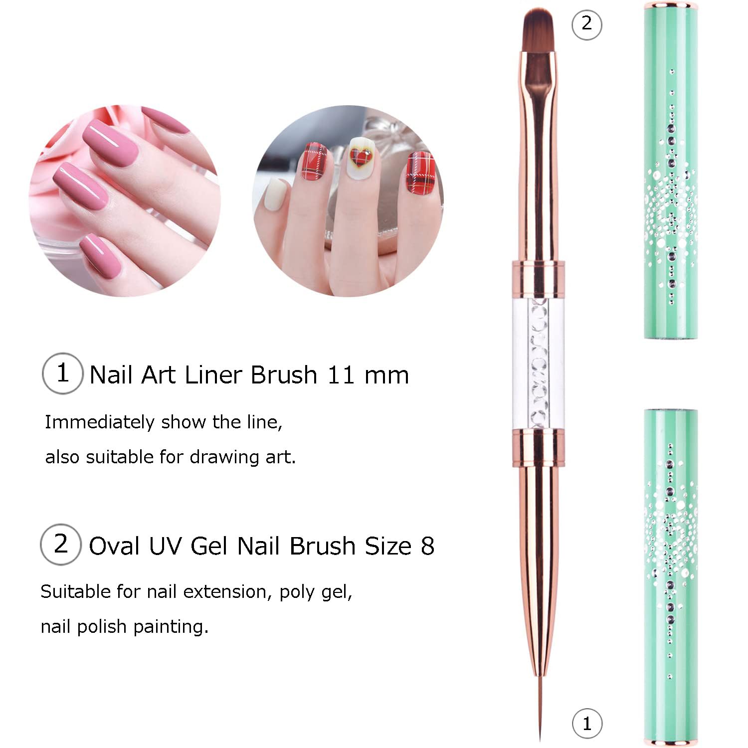 Ycyan rhinestone handle detail emphasizing grip and attractive salon-ready finish