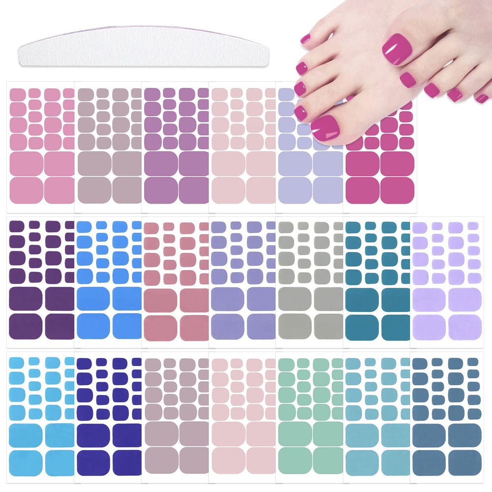 YECIRALA front packaging showing 20 sheets and included nail file for easy selection