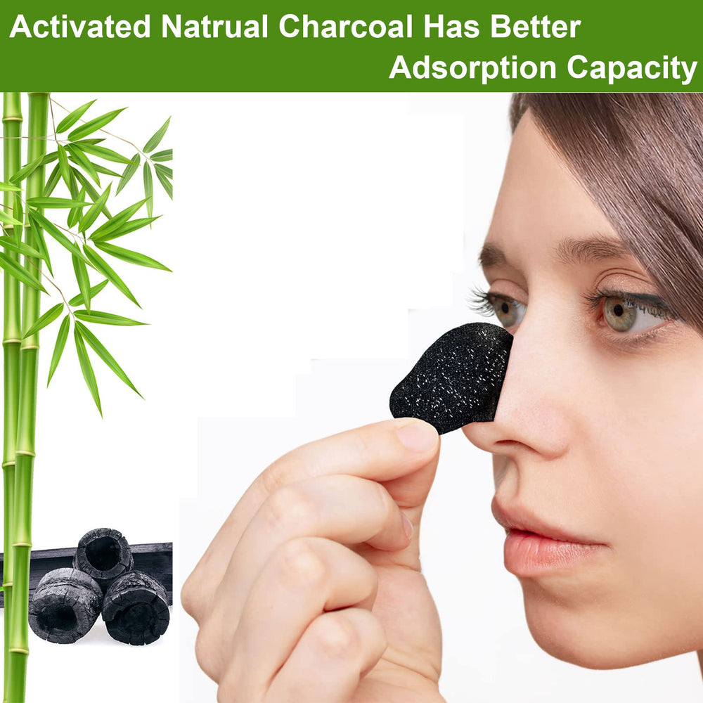 Yecuce ELAIMEI strip close-up texture highlighting charcoal adhesion