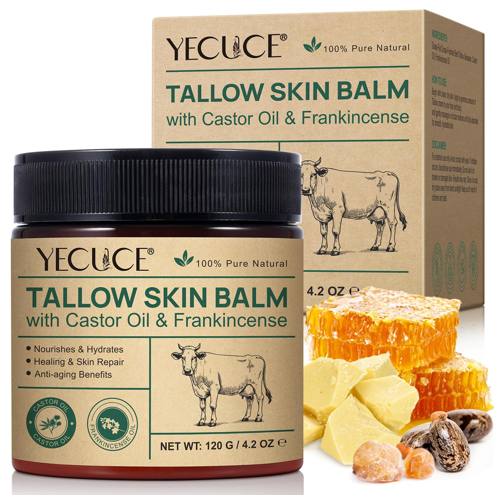 Yecuce jar on bathroom vanity staged for lifestyle appeal and daily use