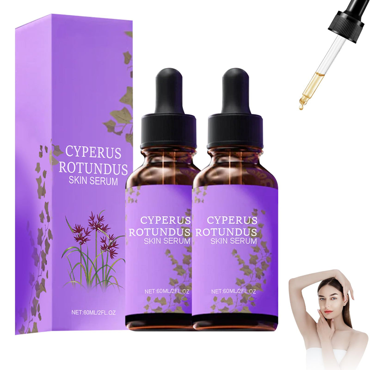 Yee hfafa front packaging showing two serum bottles and labels for clarity and trust