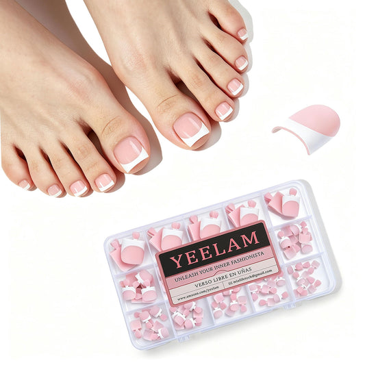 YeeLam front packaging showing 120-piece set and French tip style for easy selection