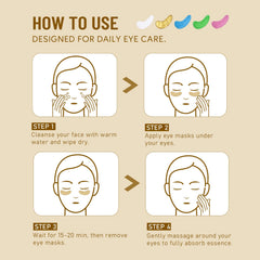 Yeokoe eye patch application on under-eye showing comfortable fit and smoothing effect