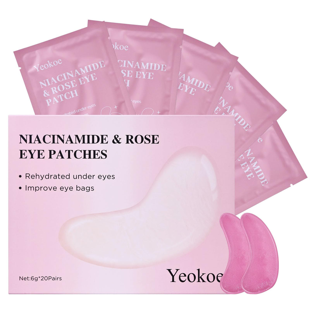 Yeokoe front packaging showing 20 pairs and benefits