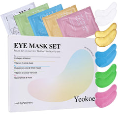 Yeokoe front packaging showing 20 pairs and variety of formulas for targeted care