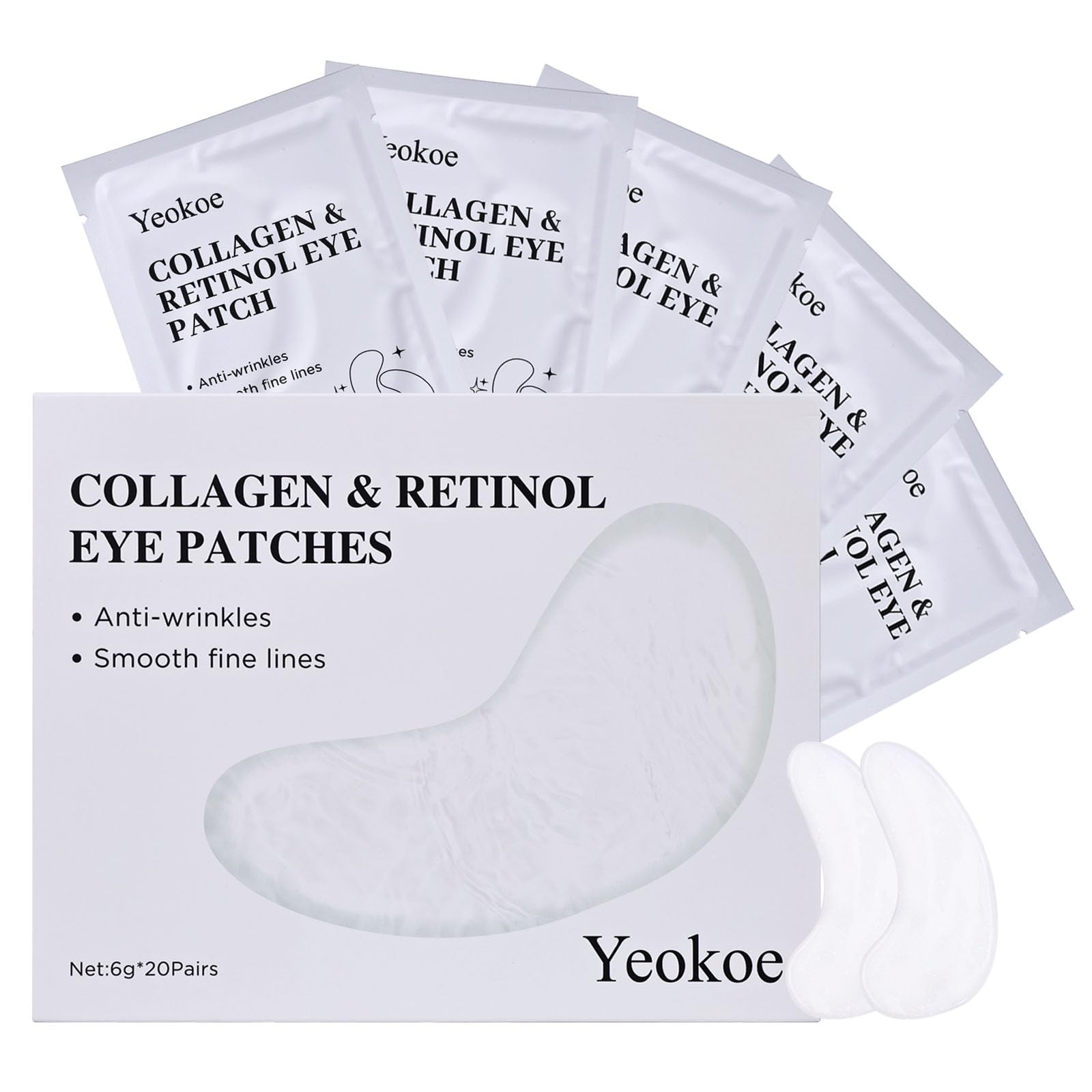 Yeokoe front packaging showing product benefits and 20 pairs