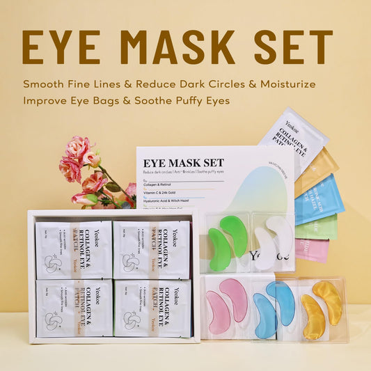 Yeokoe open pouch with a visible pair of eye patches ready to use for quick treatments