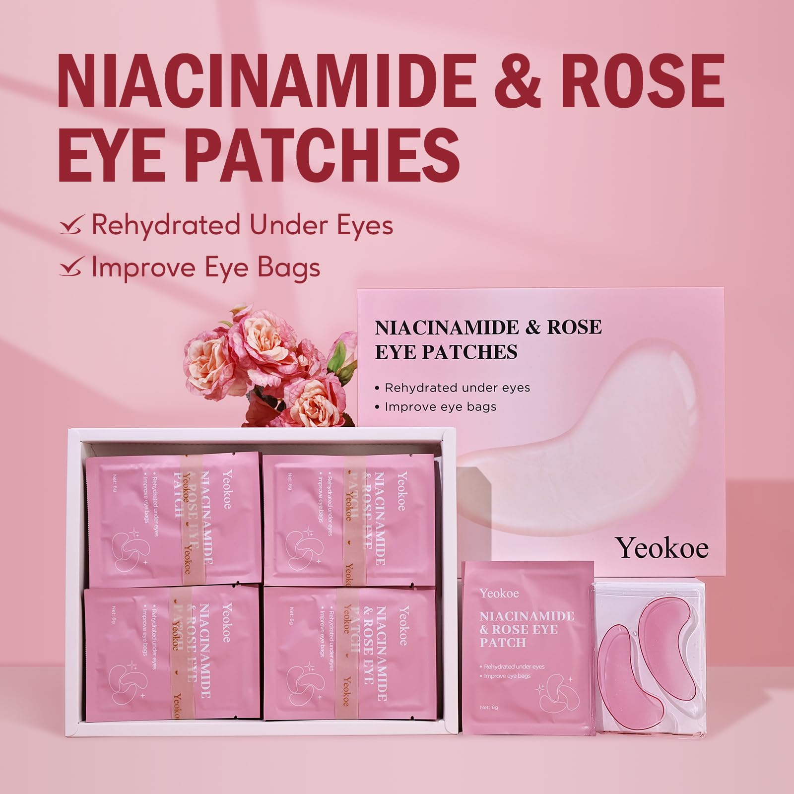 Yeokoe open sachet with under eye patches ready to use