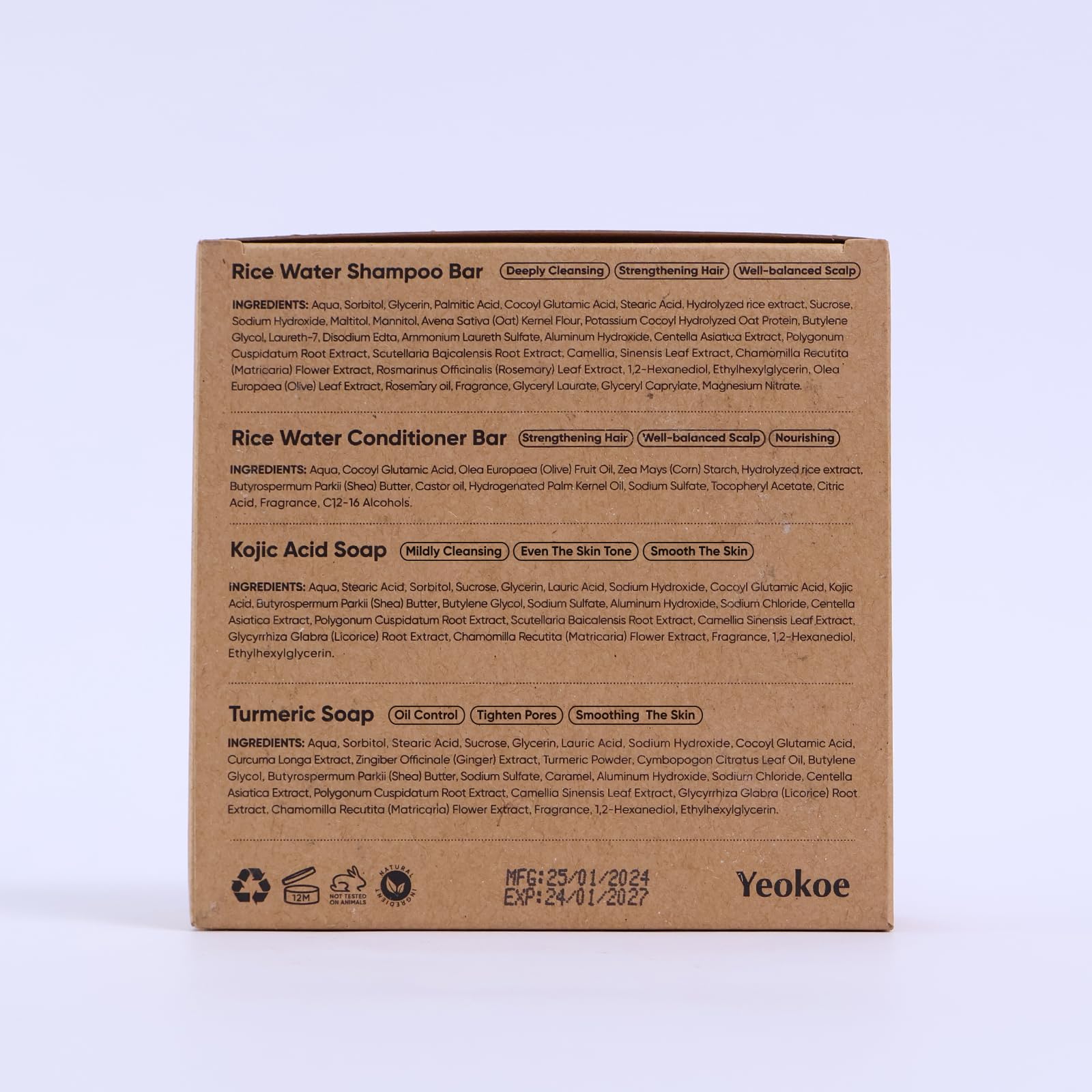 Yeokoe travel pouch with bars arranged for compact, spill-free travel benefit