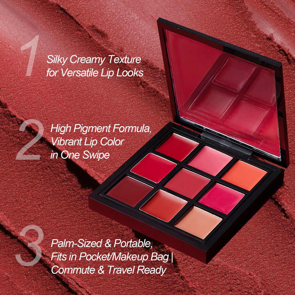 YEPYEPGO applying palette with a lip brush for precise, long-lasting colour