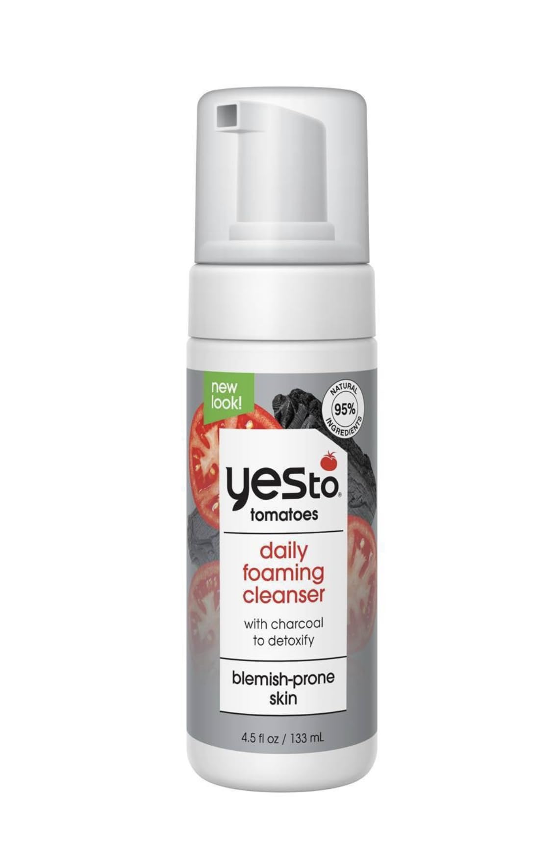 Yes To Tomatoes front packaging showing bottle and product name for clear identification and benefit