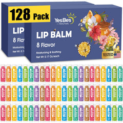 YesBes front packaging shows 128 tubes and variety benefits