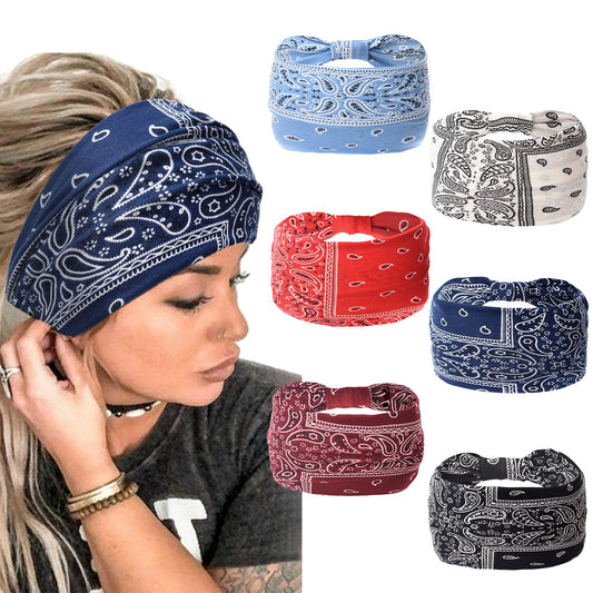 Yeshan front view of six-pattern headband set showing variety and convenience