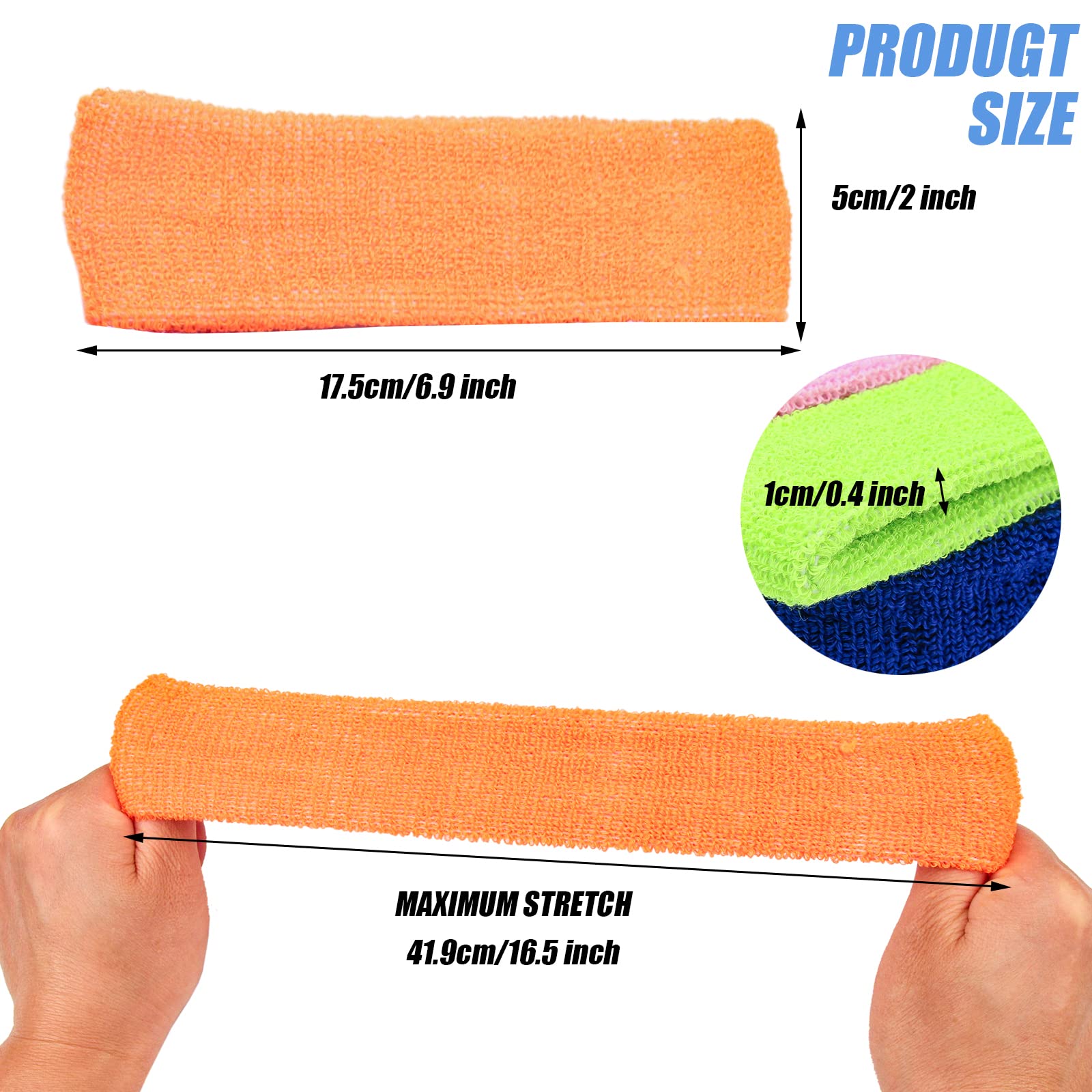 Yeshan headband in use by runner keeping sweat away and hair controlled