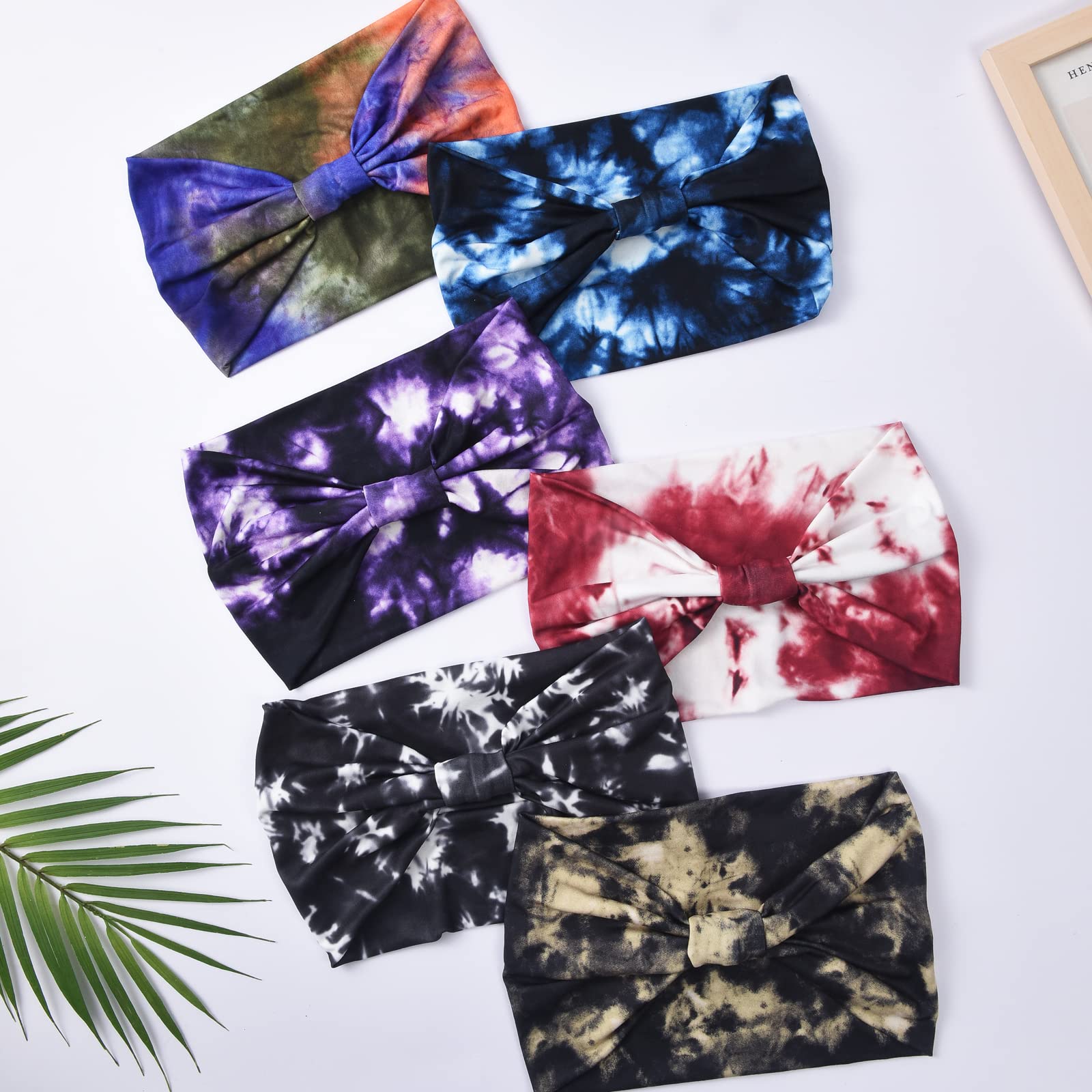 Yeshan six headbands flat-lay showing color variety for outfit coordination