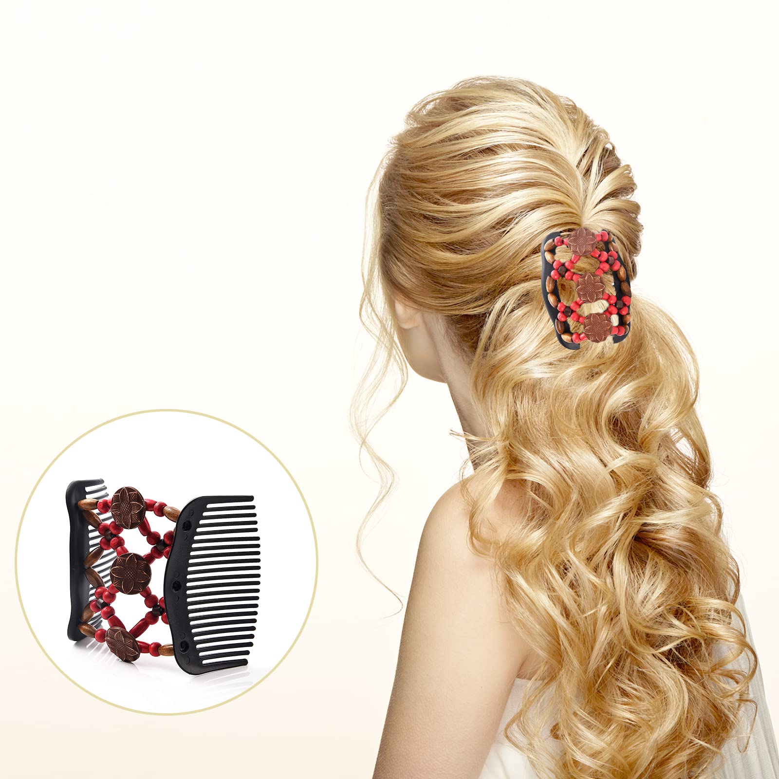 Yeshan comb held in hand showing compact size and portability