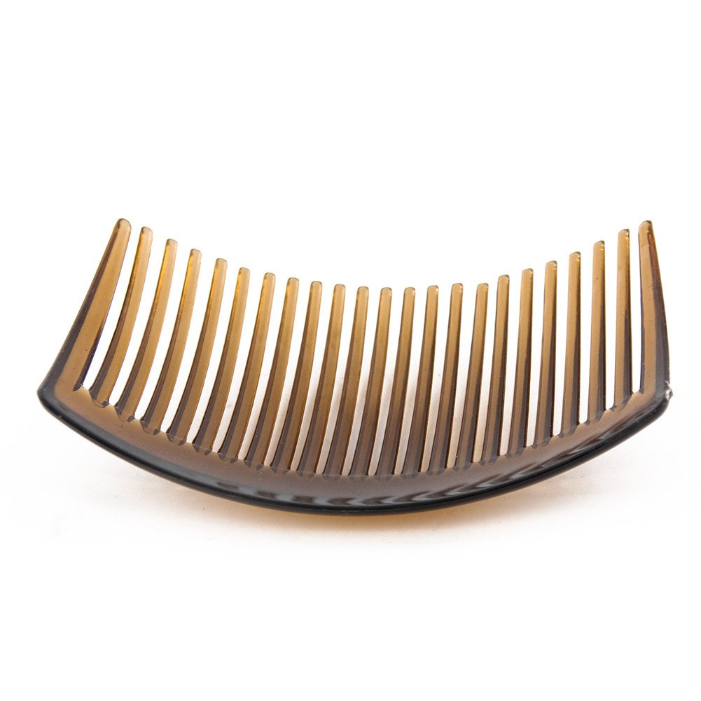 Yeshan side comb placed in model hair demonstrating secure, low-profile hold