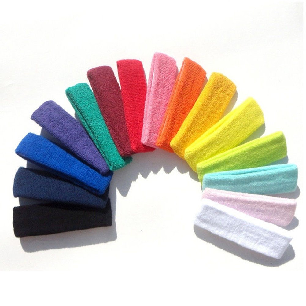 Yeshan headband beside hand for scale, shows 2-inch width coverage