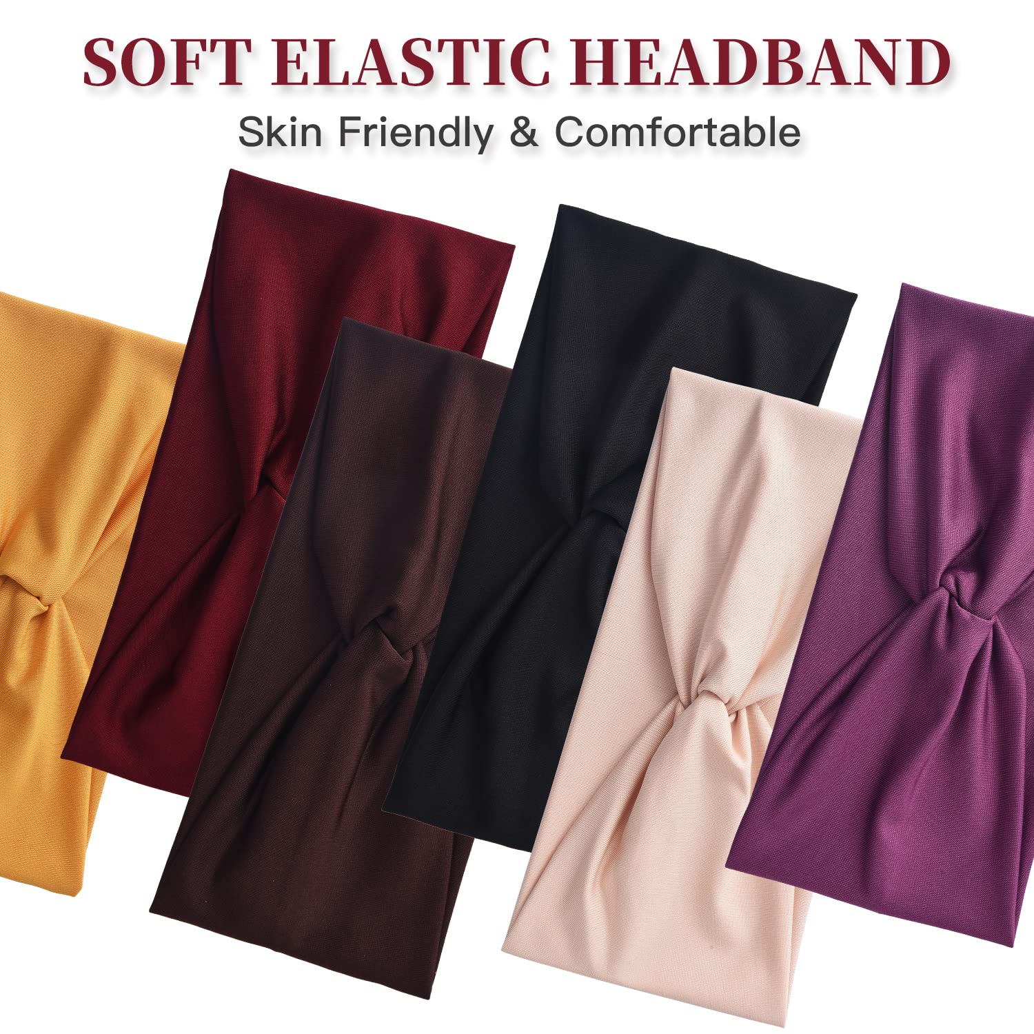Yeshan headband beside ruler showing dimensions and proper fit benefit