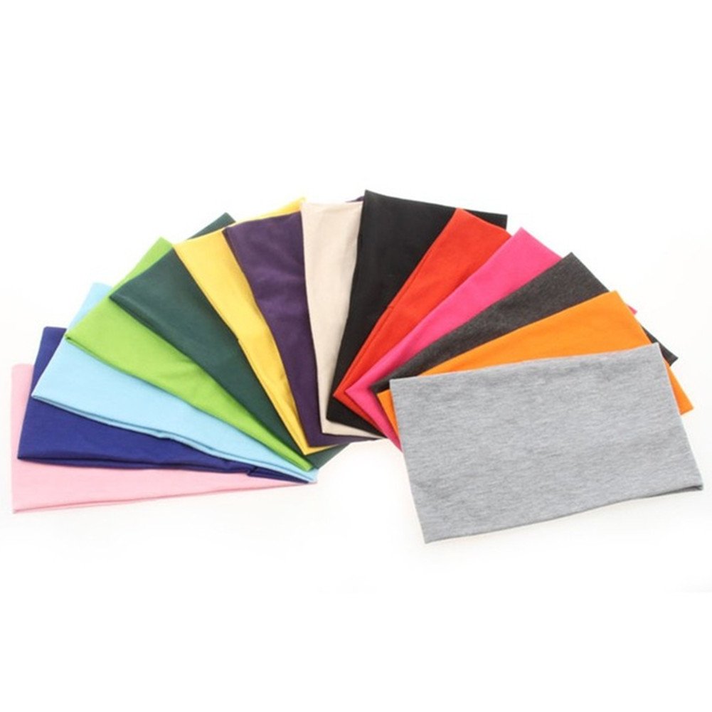Yeshan headband worn in yoga studio securing hair for comfort