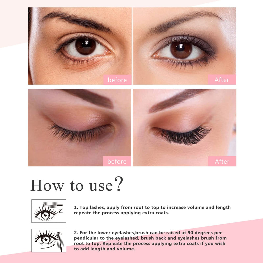 YEUGSCKA before and after lashes demonstrating fuller effect