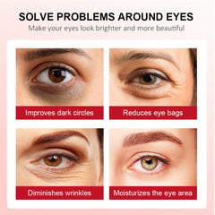 Yeweian application demonstration under eye showing targeted coverage and reduced puffiness benefit