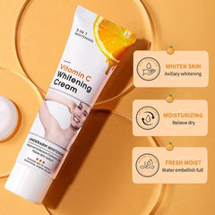 Yeweian being applied to underarm area demonstrating gentle brightening
