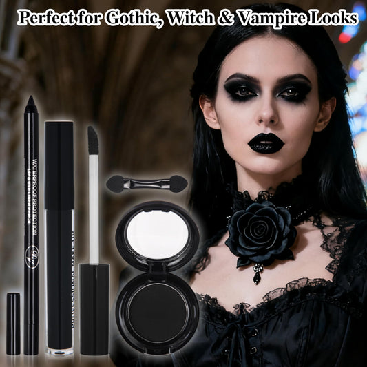 Yeweian close-up of matte black eyeshadow pan showing smooth texture and high pigment for bold looks
